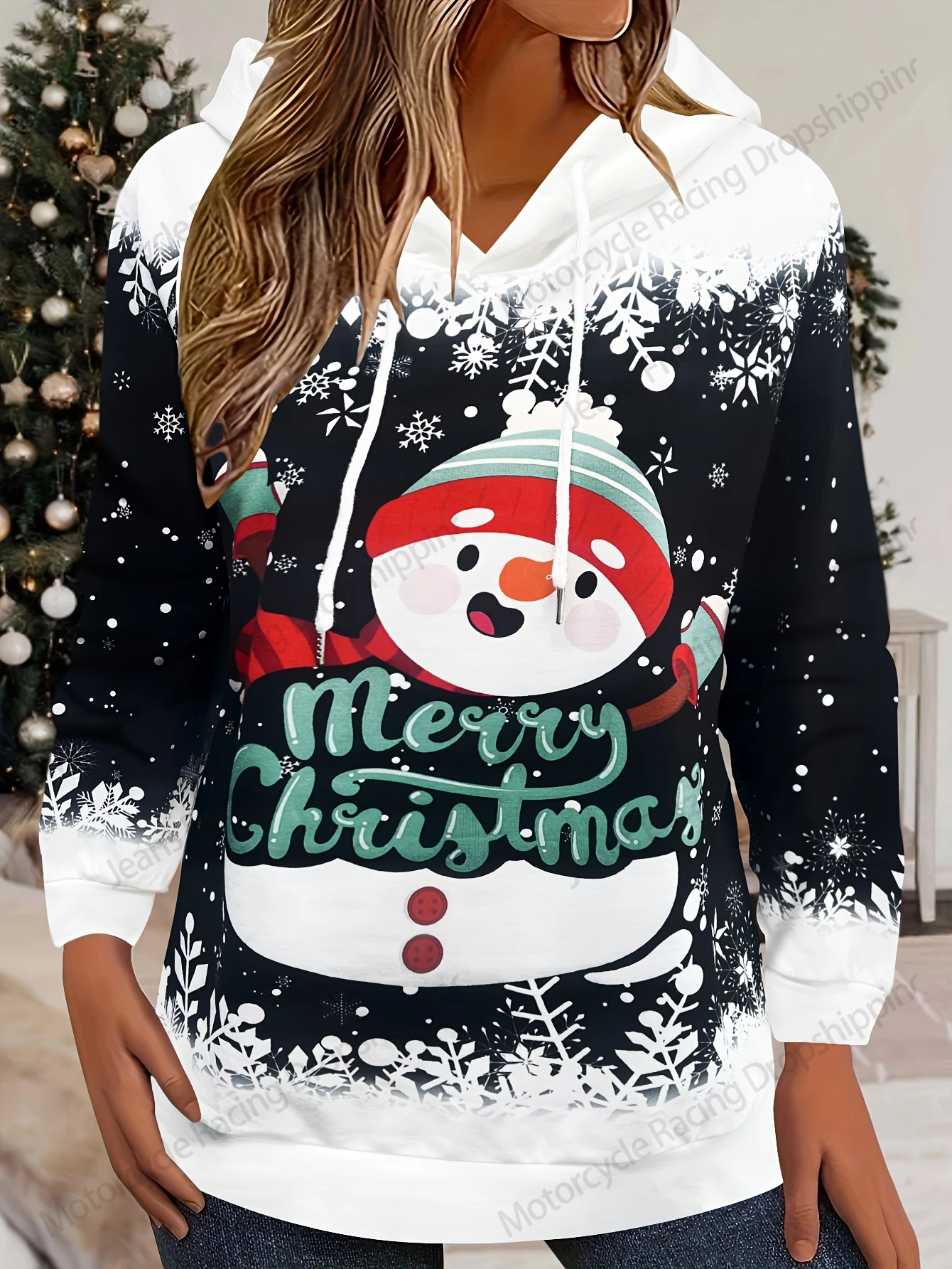 Christmas Snowman Sweatshirt Christmas Spirit 3d Print Hoodie Men Women Fashion Oversized Hoodies Women Sweats New Year Coat