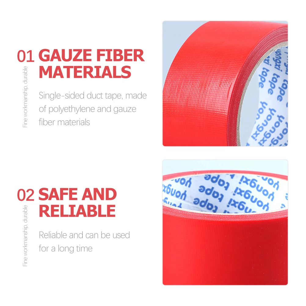 4 لفات من شريط القماش المقاوم للماء شديد التحمل، ختم قوي، أنبوب إصلاح السجاد مزدوج الجوانب، ربط كهربائي لحفلات الزفاف في الهواء الطلق