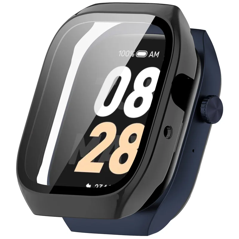 Glass+cover For Mibro Watch T2 Straight Edge All-Around Screen SmartWatch Protector Hard PC Bumper Watch Accessories view 5