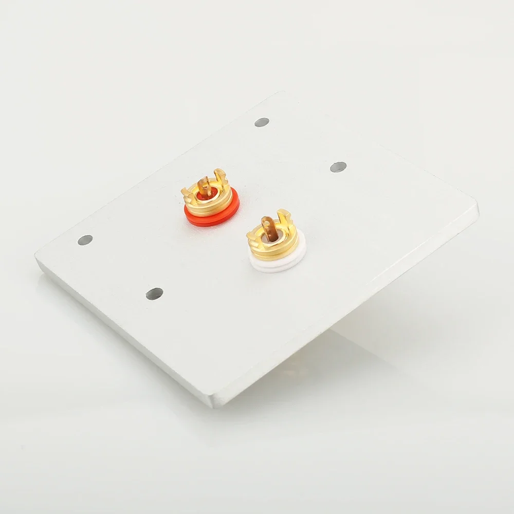 Hi-end home theater banhado a ouro 2 vias tomada rca de parede hifi rca jack tomada audiophile rca na parede