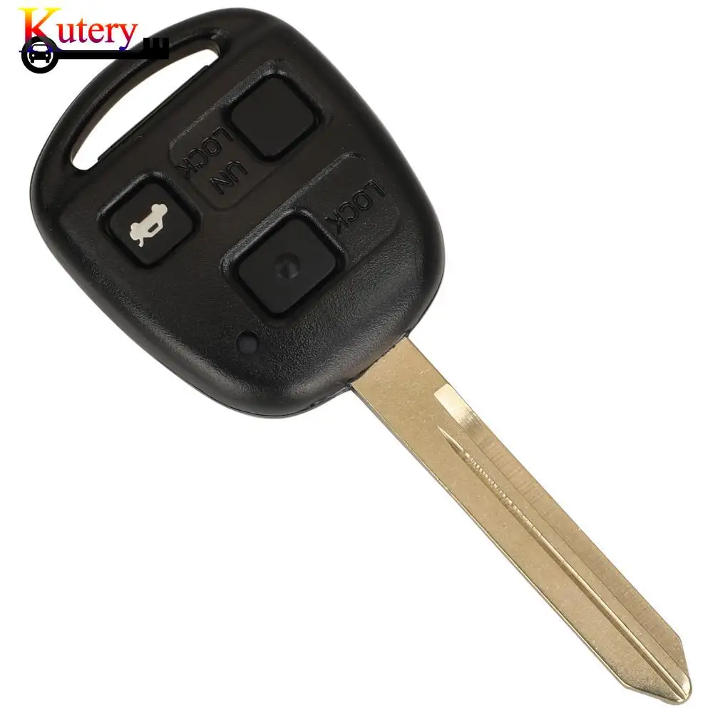 jingyuqin 89071-0D030 Remote Car Key For Toyota Avensis Yaris Corolla 2003-2011 2/3Buttons 433MHZ 4D70/4C Chip With TOY47 Blade