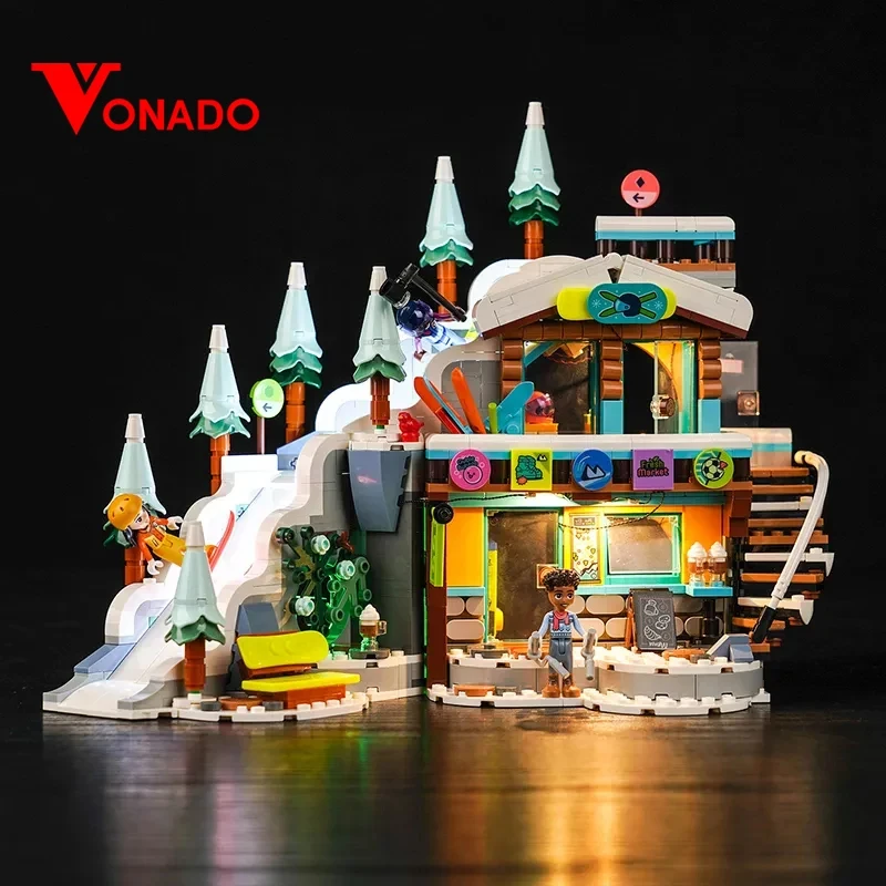 Vonado LED light 41756 set is suitable for Holiday Ski Slope and Caf é building blocks (only including lighting accessories)