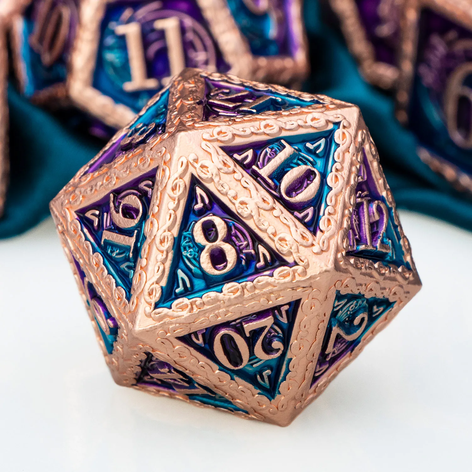 

Music Dnd Metal Polyhedral D&D Dungeon and Dragon Pathfinder Rolling Game Dice D and D D20 Tabletop Playing Roll D+D Dice Set