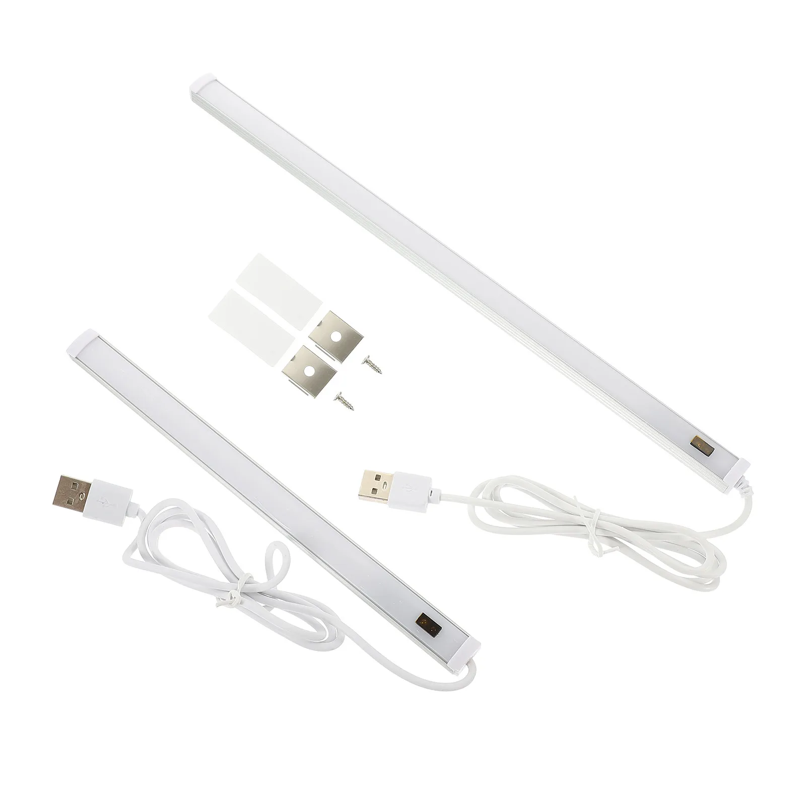 2Pcs LED Induction Light Strip with Human Body Sensor USB Rechargeable for Kitchen Cabinet Closet Bathroom Aisle Under Cabinet