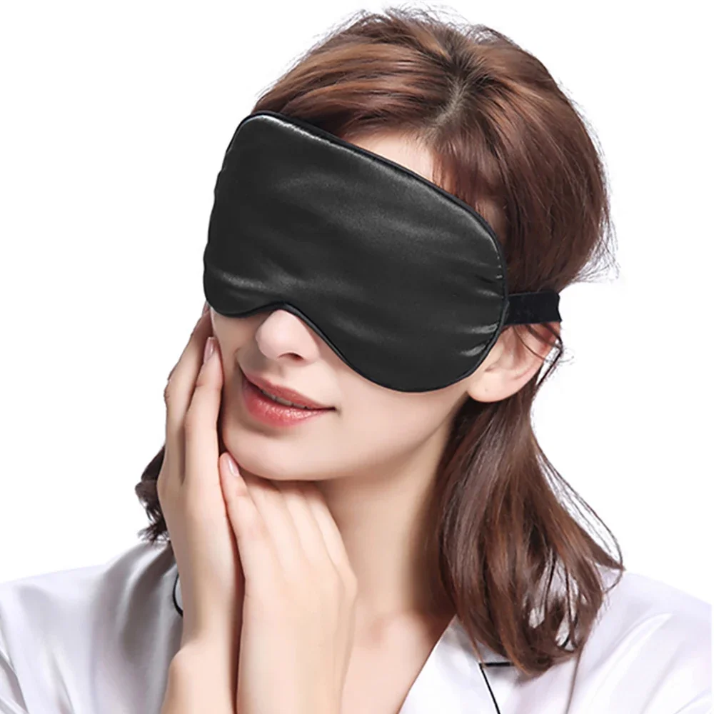 Sleep Aid Eyeshade Imitation Silk Sleeping Eyepatch Block Out Light Travel Nap Soft Padded Eye Mask Night Breathable Eyes Mask