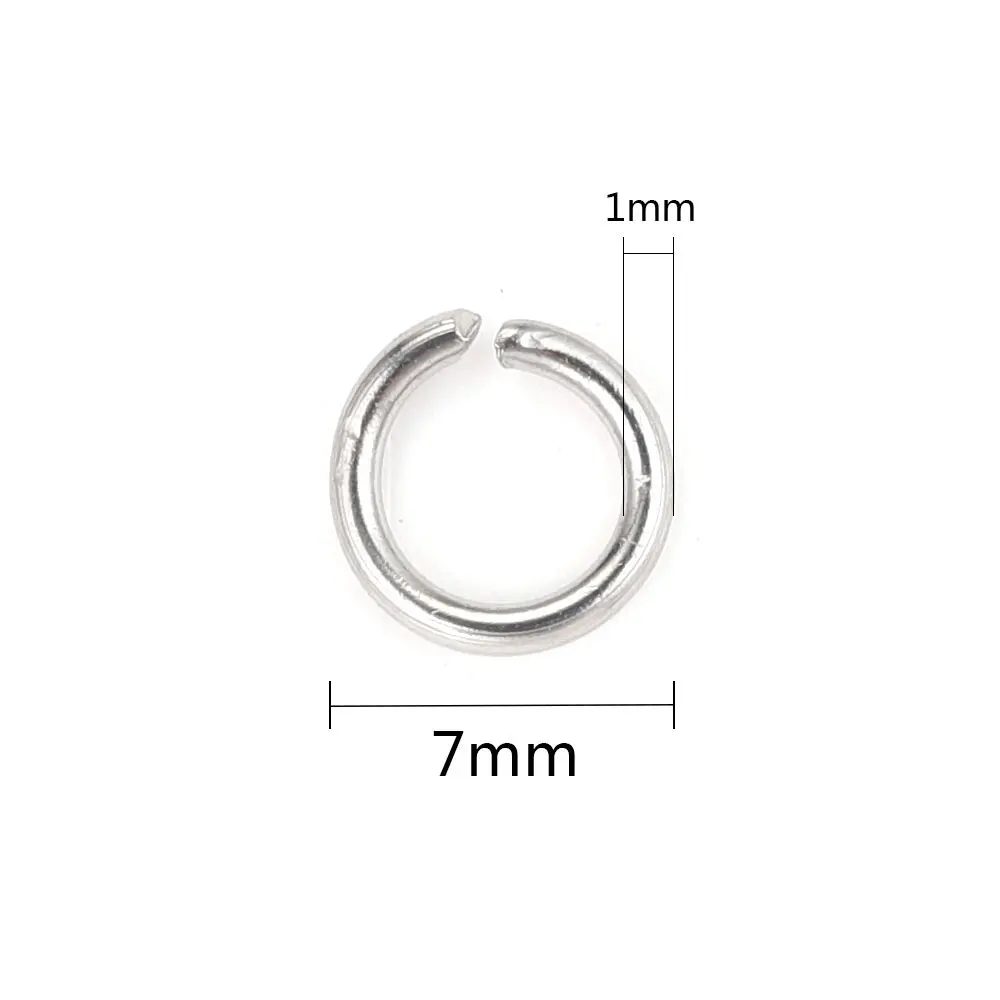 200 stücke Edelstahl Offene Binderinge Für Schmuck Machen Liefert DIY O-ring Anschlüsse Für Schmuck Materialien Teile Großhandel