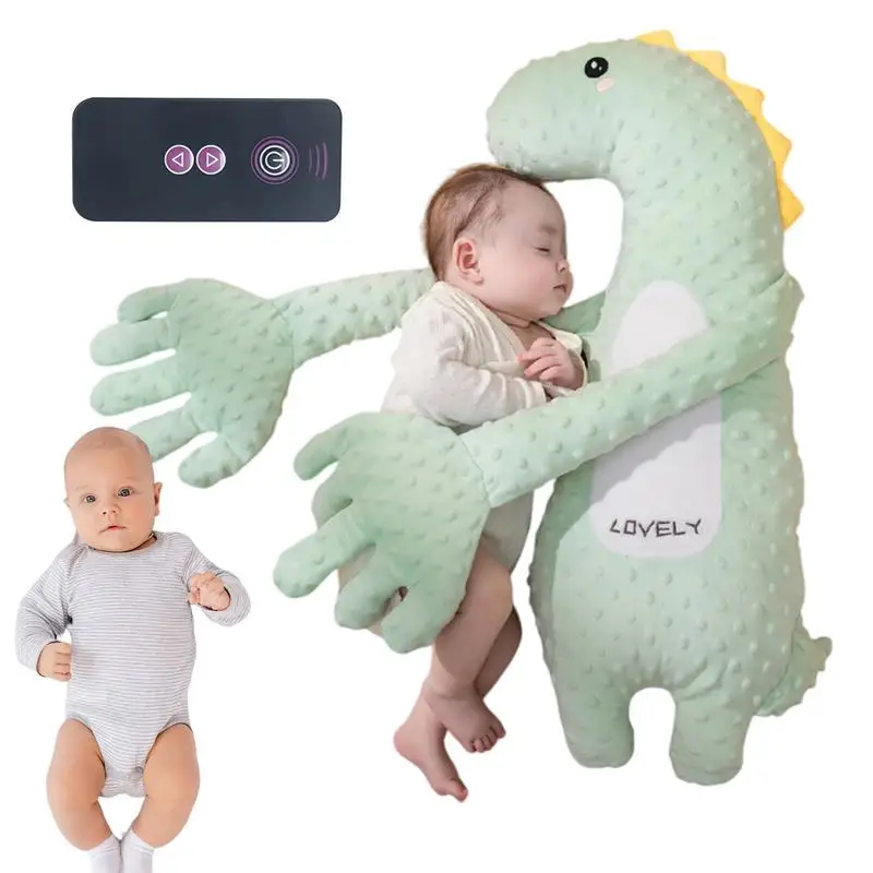 

Adjustable Automatic Baby Patting Sleep Pillow Startle Prevention Soothing Palms for 0-3 Toddler Remote Control Baby Sleep Aids
