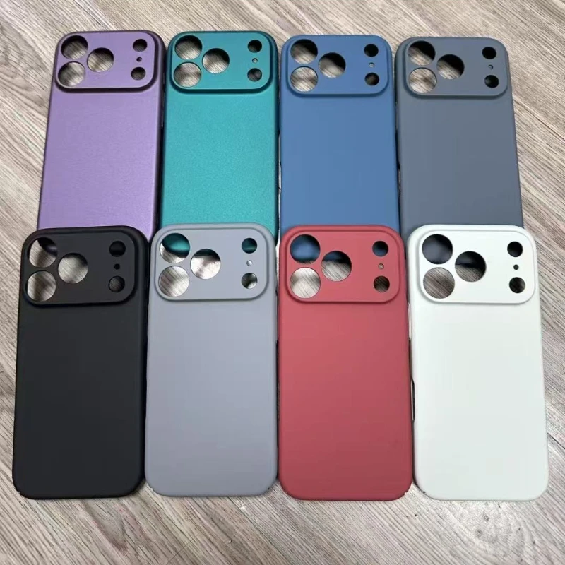 Für iPhone 17 Pro Max 17 Air Frosted Sandstone Hard PC Cover für iPhone 16E 15 14 13 12 Matte Bumper stoßfeste Hülle Ultradünn
