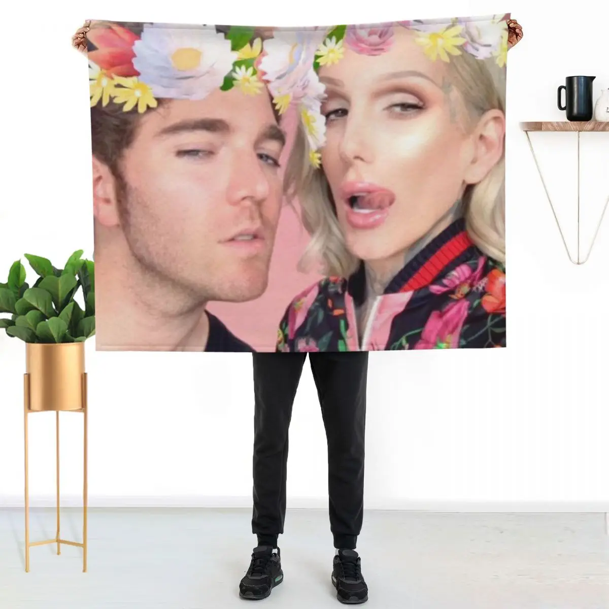 

Shane and Jeffree snapchat Throw Blanket Soft Bedroom Blanket for Night Sleeping