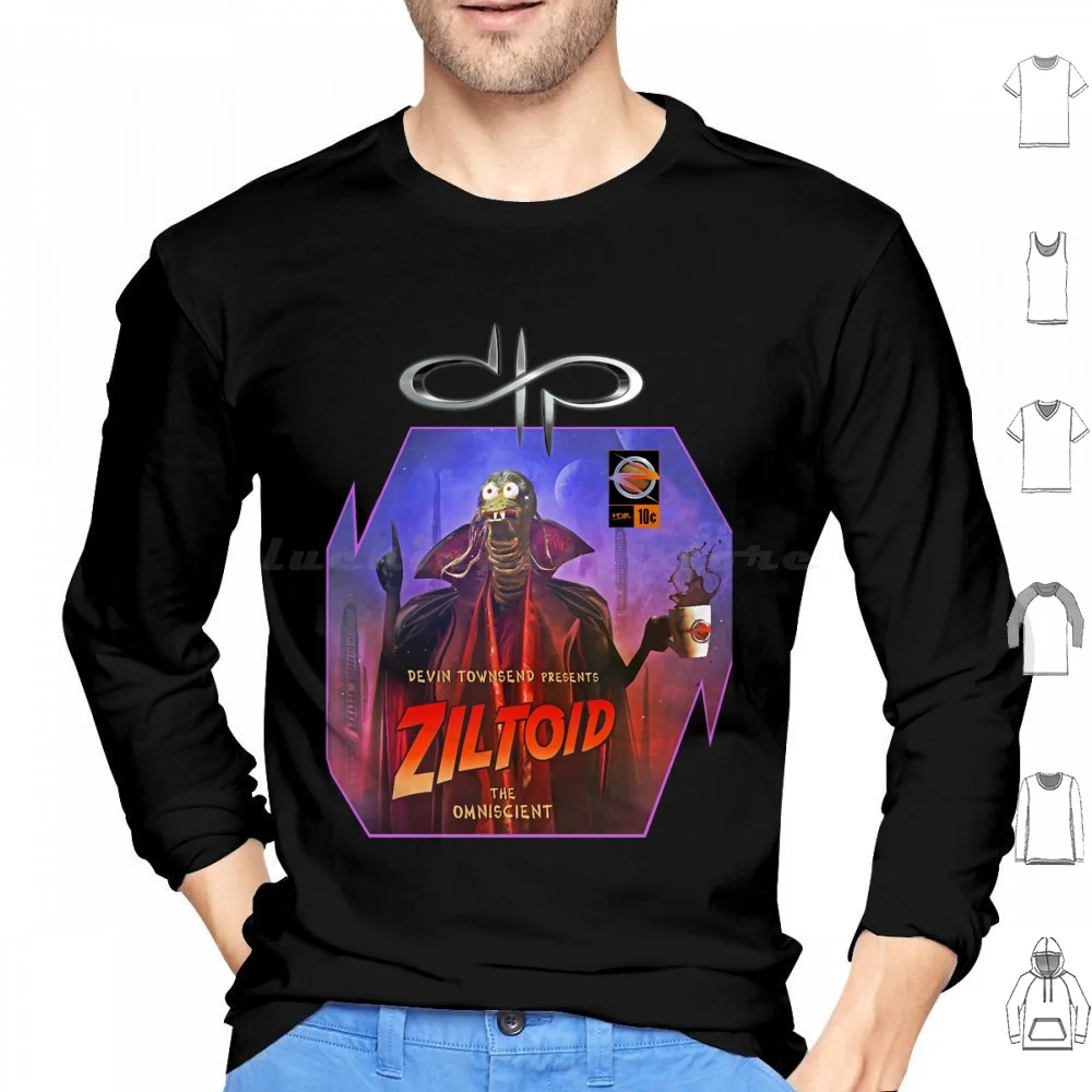 Devin Townsend Hoodie cotton Long Sleeve Devin Townsend Metal Ziltoid Devin Townsend Music Strapping Young Lad Ziltoid