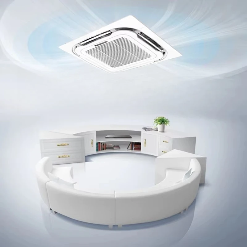 AUX 5HP Ceiling Cassette Smart Air Conditioner Variable Frequency 45000BTU AC  with Four-way  Cooling & Heating view 3