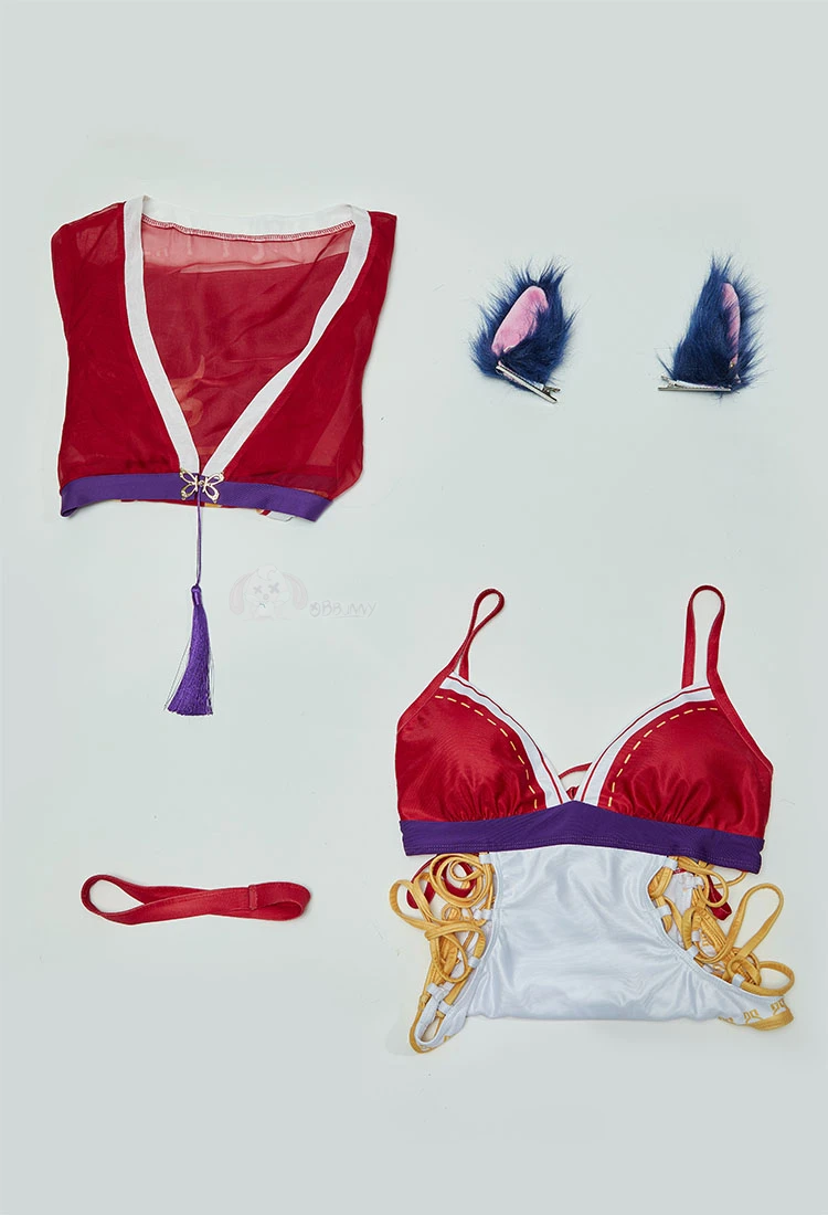 Новый костюм для косплея Ahri на Хэллоуин, Рождество, ролевая вечеринка, комикс, выставочная игра, аниме LOL, купальник с девятью хвостами лисы