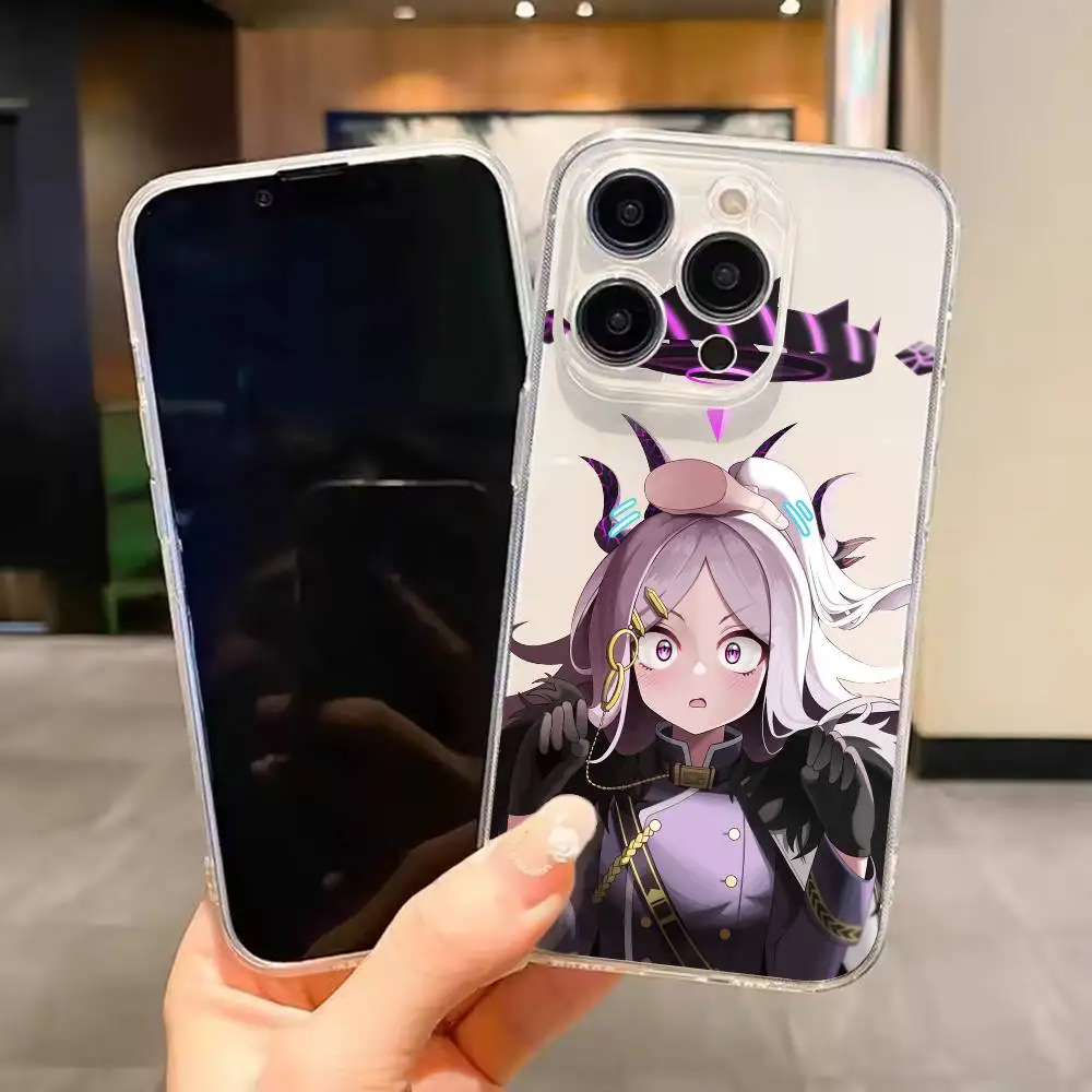 

Sorasaki Hina Blue Archive Phone Case For iPhone 17 16 15 14 13 12 11 Mini Pro Max Plus Transparent Cover