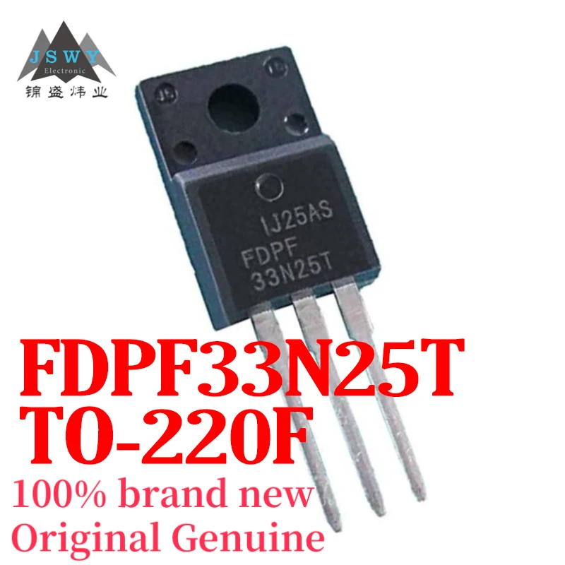 (5/50 قطعة) FDPF33N25T FDPF33N25 TO-220F MOSFET مخزون كبير شحن مجاني