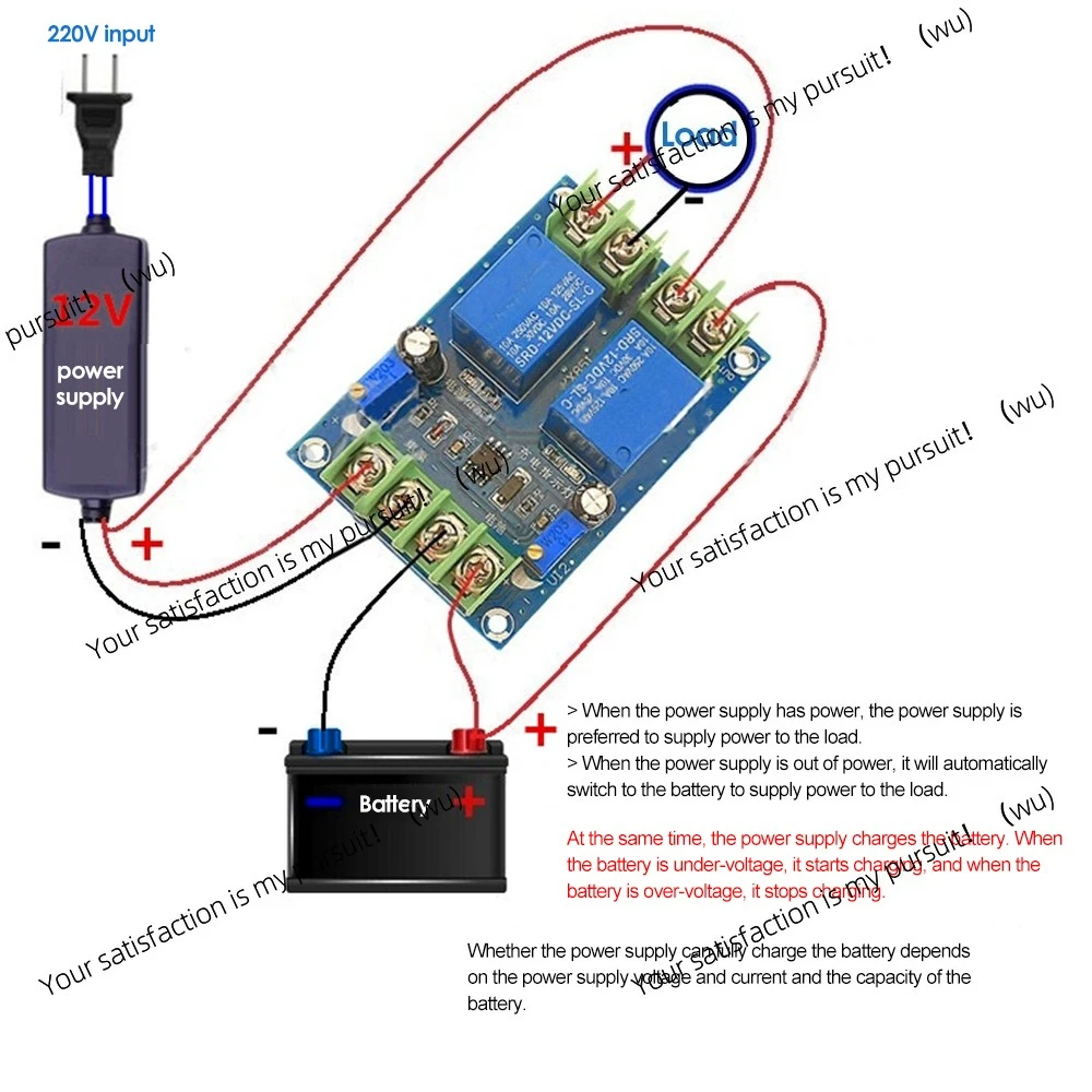 Battery Power Failure Automatic Charging Control Board Power Supply Automatic Switching Module Emergency Circuit Breaker Module