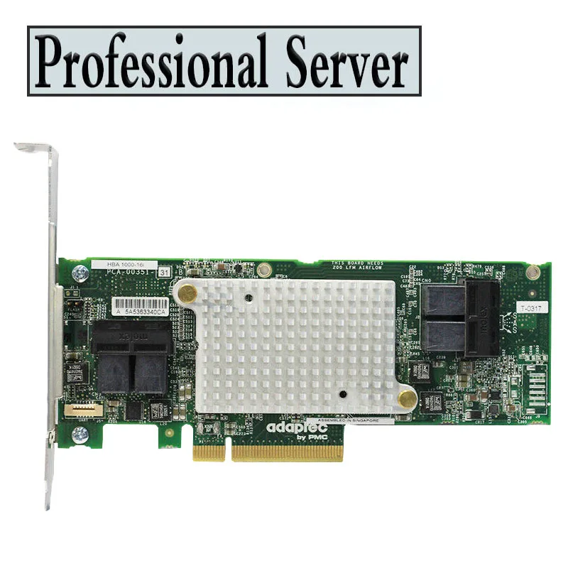 

1000-16i Microsemi Adaptec G3 12Gbps SAS/SATA PCIe Host Bus Controller Card