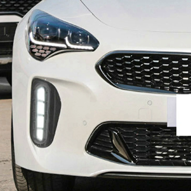 Für Kia Stinger 2017 2018 2019 2020 Auto Nebels chein werfer LED Drl Tagfahrlicht Blinker Anzeige lampe, gelb