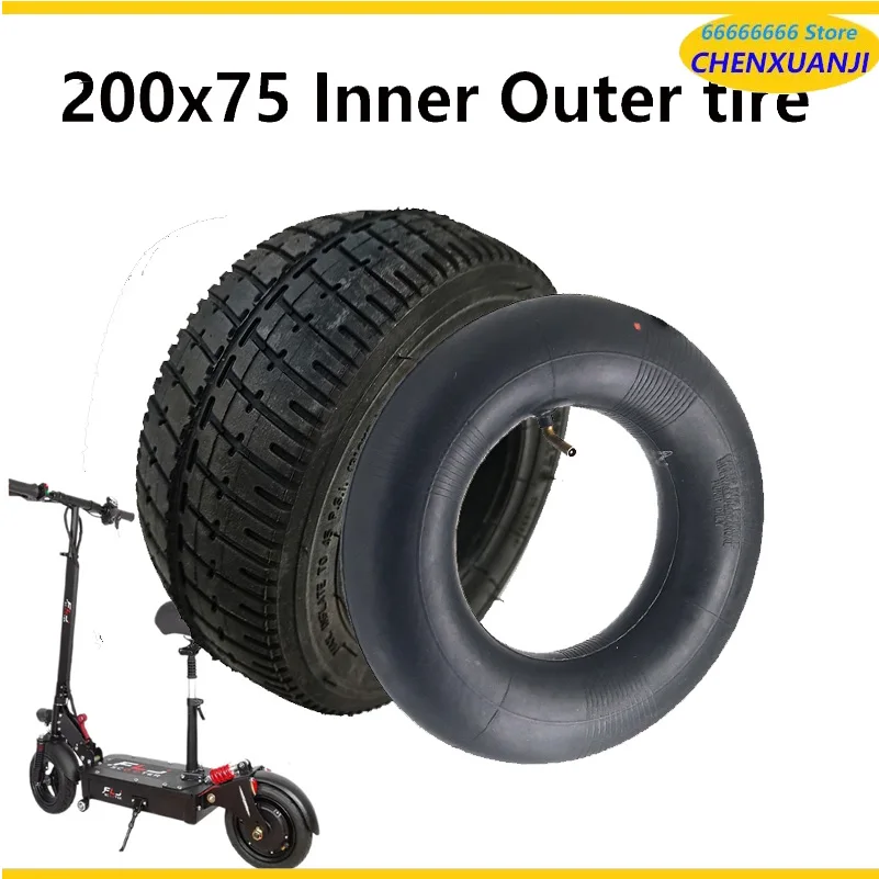 

8 Inch 200x75 Pneumatic Tire for Electric Scooter Thicked Widened Wear Resistant Tyre