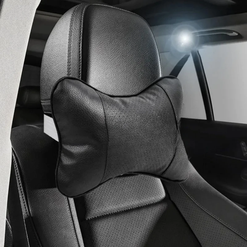 Auto Safety Car Seat Headrest with Breathable Mesh Relax Pillow Head and Neck Rest Cushion Auto Protector