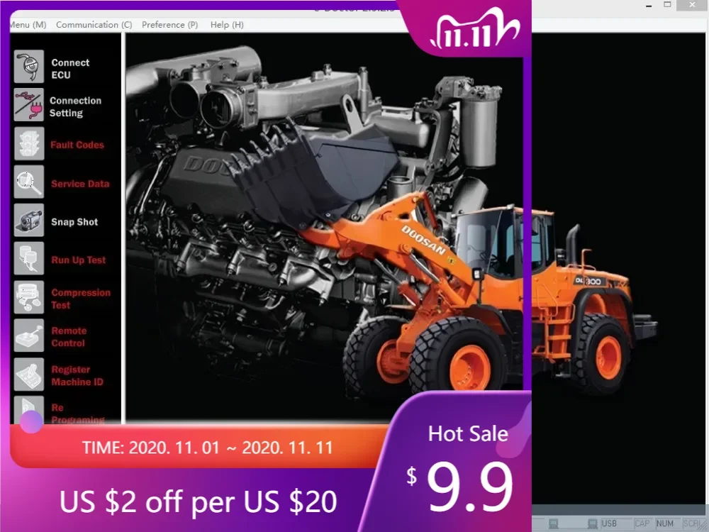 

AutoCD Doosan E-Doctor Диагностическое программное обеспечение двигателя V2.3.2+ Keygen