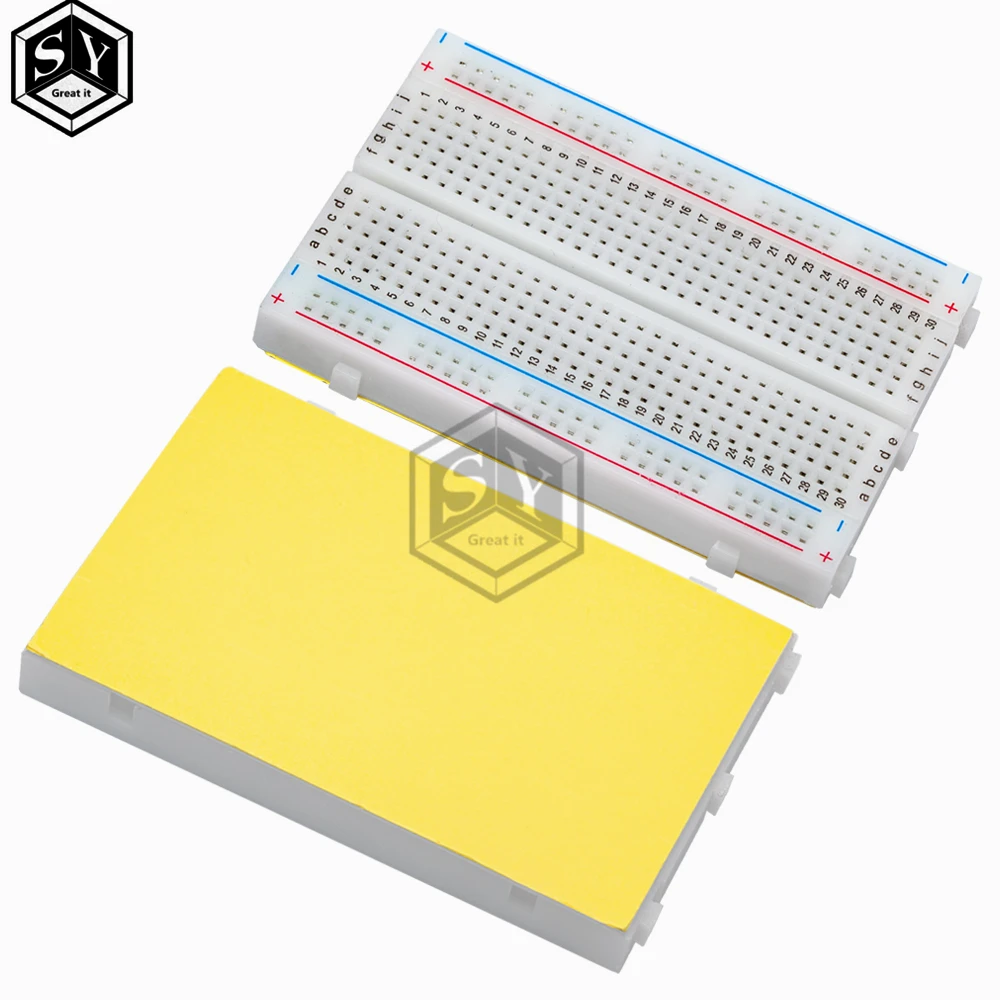 1PCS  Quality mini bread board / breadboard 8.5CM x 5.5CM 400 holes