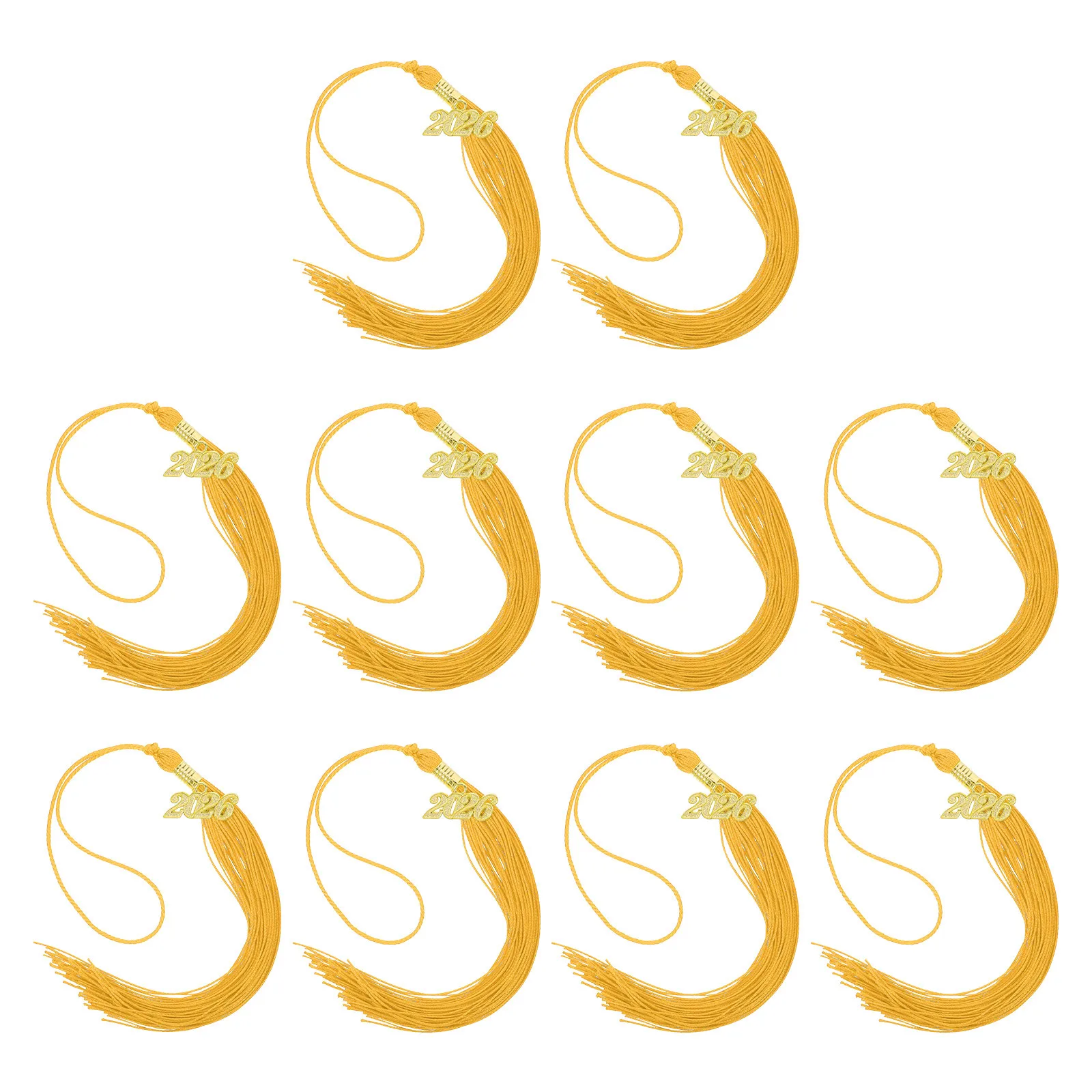 

10Pcs Stylish Grad Cap Tassel Charms Easy Attach Decorative Pendant for Graduation Ceremony Outfit Souvenir DIY Memorial Cap