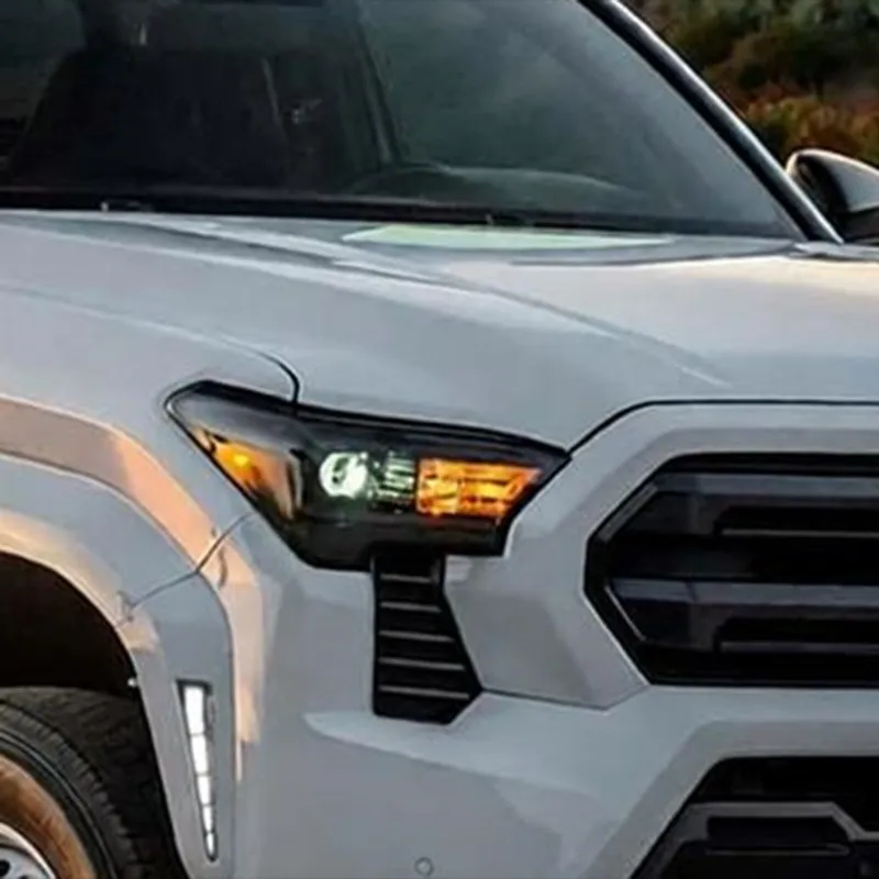 BB LED Front Bumper Side Marker Light For Toyota Tacoma 2024-2026 White Daytime Running Light Amber Turn Signal Light