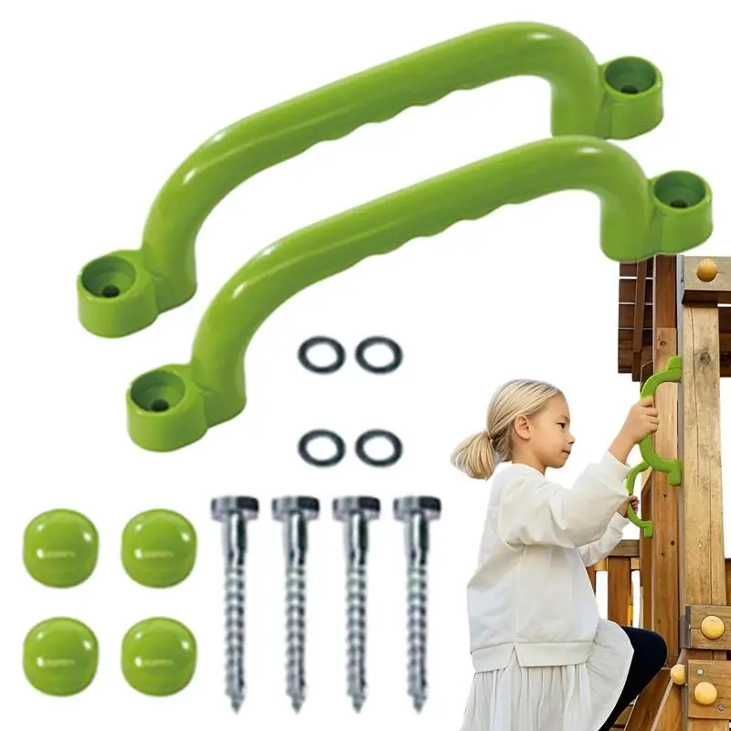 

Playground Safety Handles Reusable Kids Hand Grips Set Of 2 Rustproof Playground Accessories Reinforced Safety Supplies For
