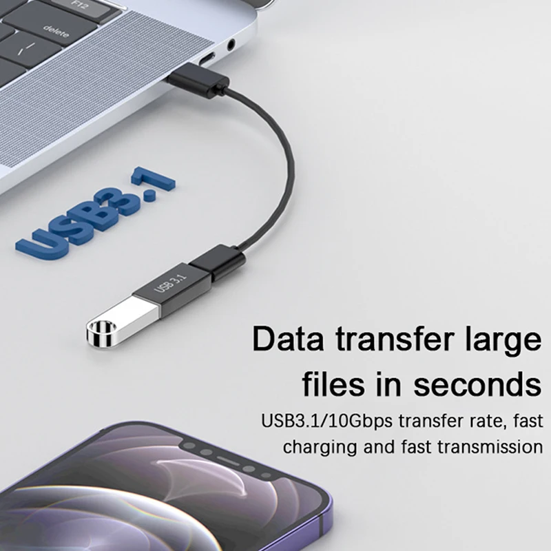 USB 3.1 Coupler Female to USB Type C Female Adapter Super Speed USB Extender Connection Converter