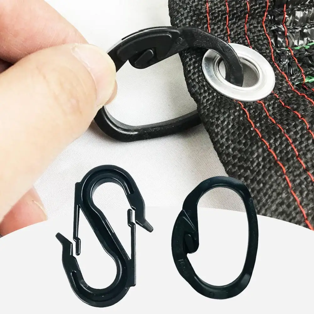 Sunshade net hook, tent hook sun protection net hook and buckle C-shaped S-shaped locking clips for Awning Fixed Outdoor Travel