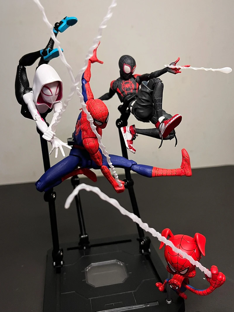 Sv Action Spider Across the Spider-Verse Figur Spider Gwen Stacy Miles Morales Actionfiguren Peter Parker Modell Spielzeug – Detail 13
