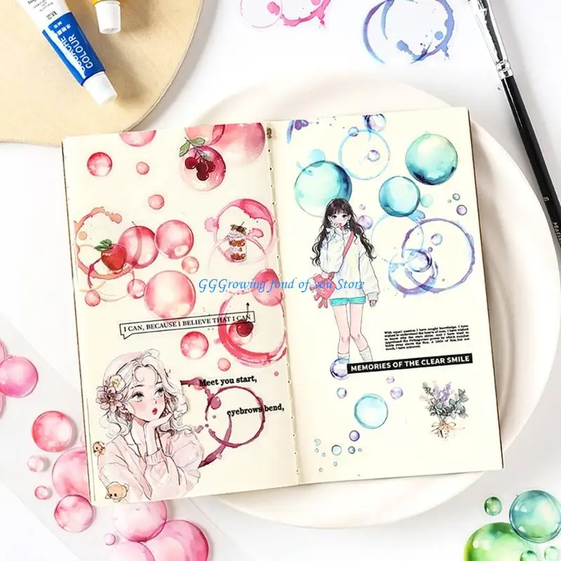 H9EB Экологичная съемная ПЭТ-лента для Scrapbk Journal DIY Художественное украшение