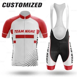 Personalized Customized Team Bike Uniform Four Summer Racing Road Bike Cycling Clothing Maillot Ciclismo Hombre DIY Team Name