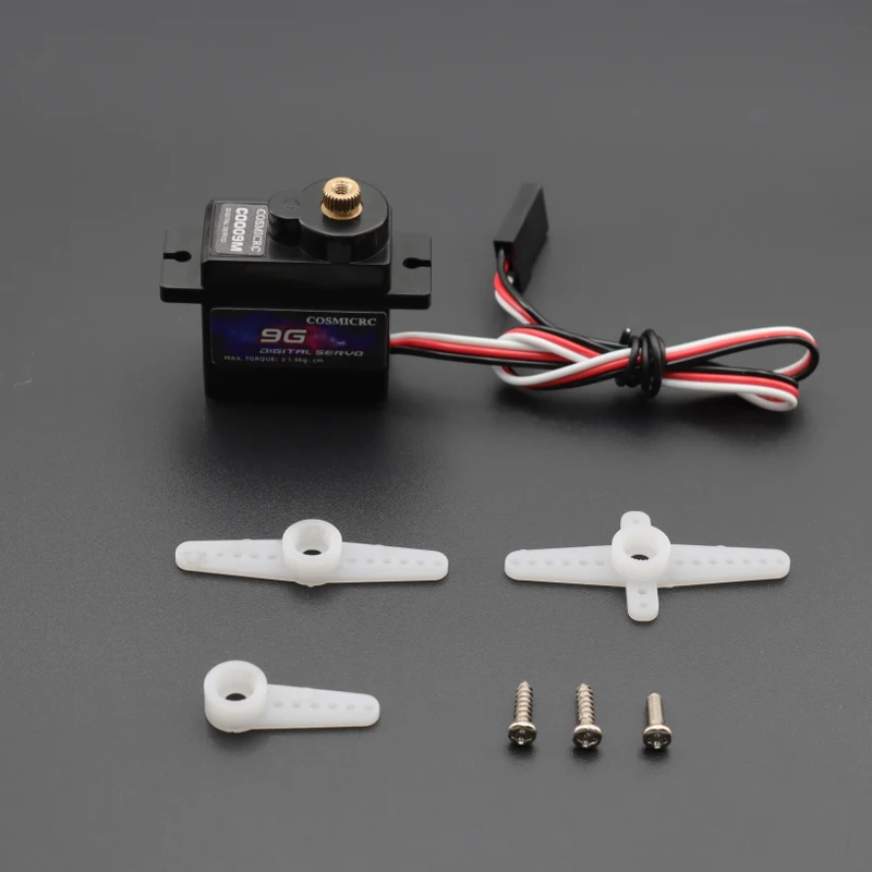 COSMICRC Digitale Servo 1/4PCS 9g Metal Gear Micro Servo's 4.8V ~ 6VDC Motor voor RC vliegtuig Robot Boot Vliegtuig Speelgoed Onderdelen