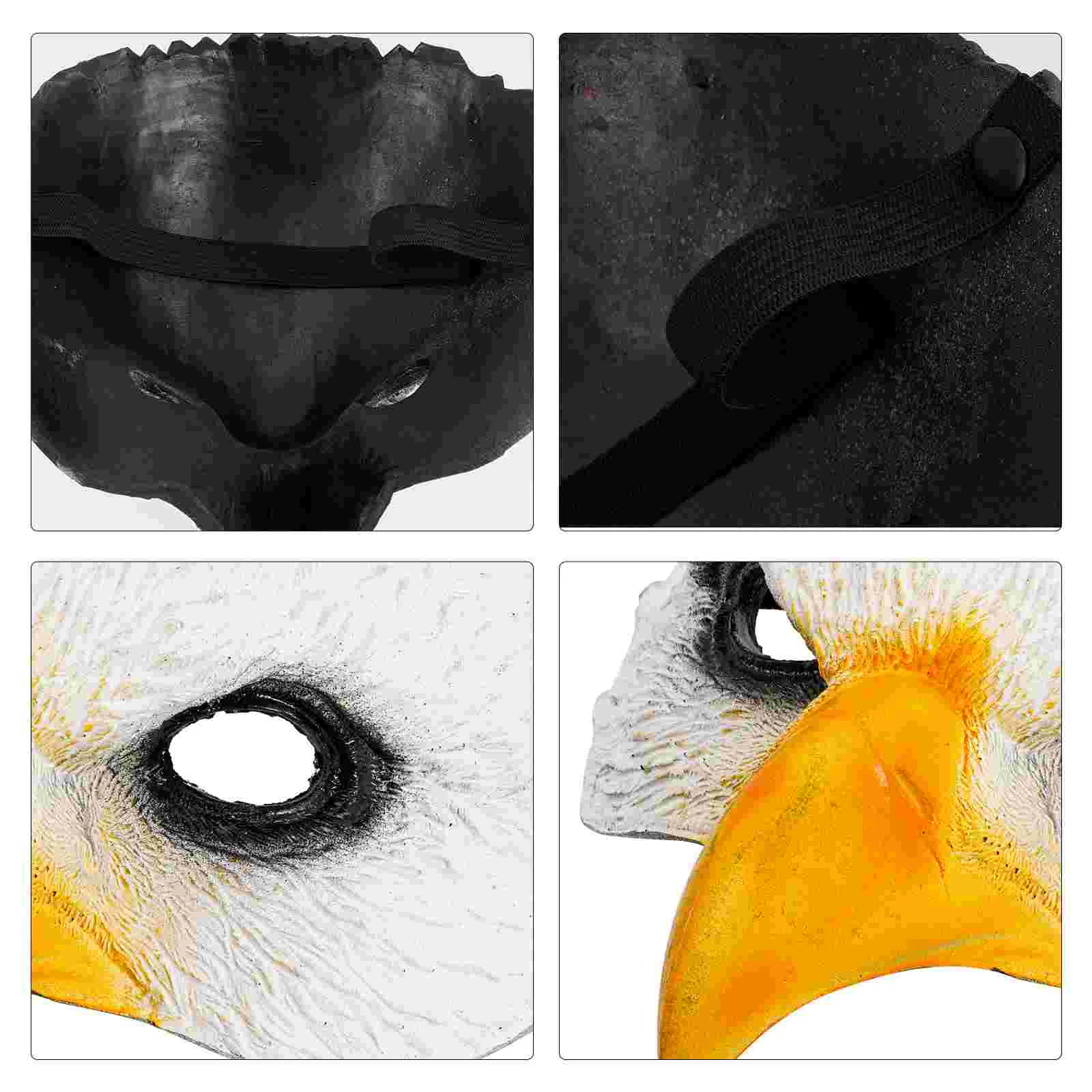 Eagle Mask Party เครื่องแต่งกายอุปกรณ์เสริมคอสเพลย์ Masquerade Bird ฮาโลวีนเครื่องแต่งกายสําหรับชาย Beak Pu Face Half Man