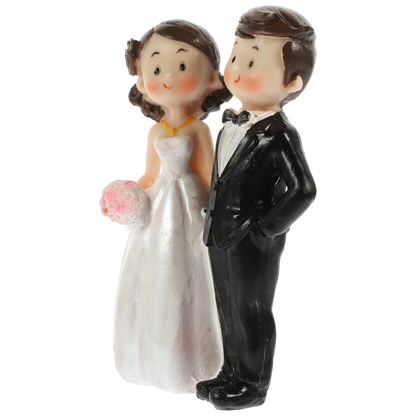 

Wedding Ornaments Resin Cake Decor Lovely Multifunctional Couple Figure Home Accessories