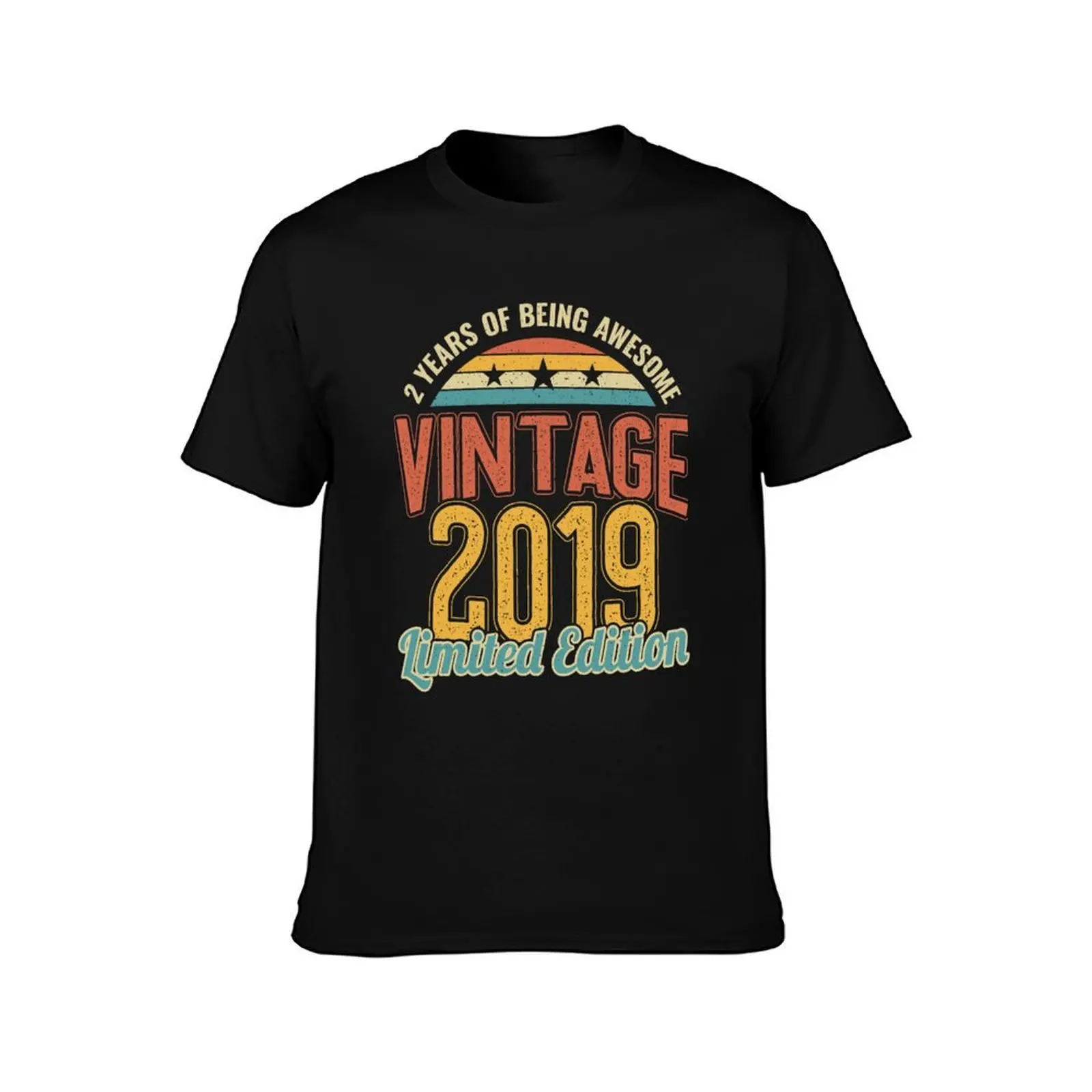 2nd Birthday 2 Years of being Awesome 2019 T-Shirt Quick Dry Light Sports T-Shirt