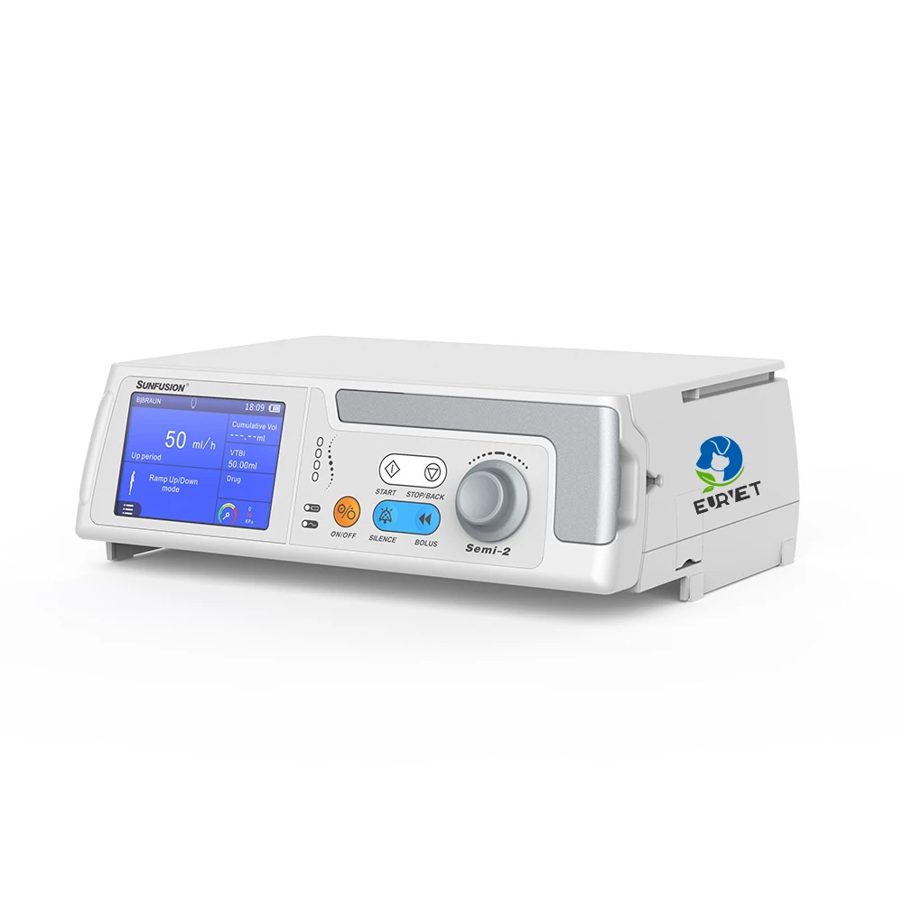 

EURVET Veterinary Syringe Pump Large LCD Display Min 2ml To 60ml Veterinary Vaccine Syringe As Open System Pump