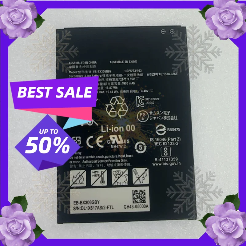 SWZY 5050mAh EB-BX306GBY Battery for Samsung Galaxy Tab Active 5 Wifi X300/Tab Active 5 5G SM-X306B Battery