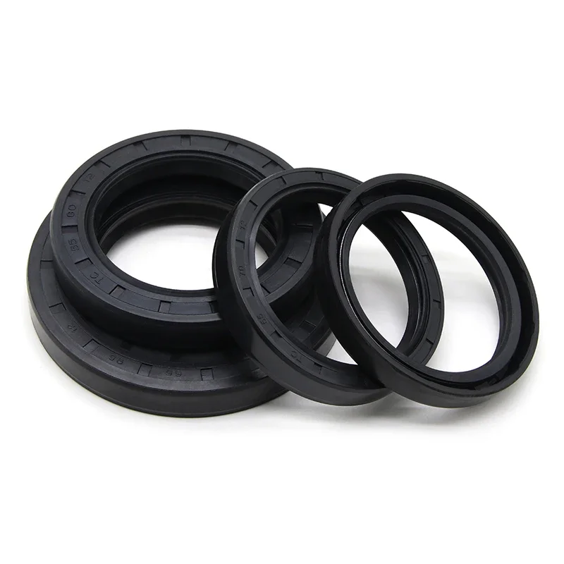 Guarnizione paraolio NBR nera ID 55mm TC-70/72/75/78/80/82/85/90/95/100/110*8/9/10/12mm Guarnizioni di tenuta in gomma a doppio labbro per albero in nitrile