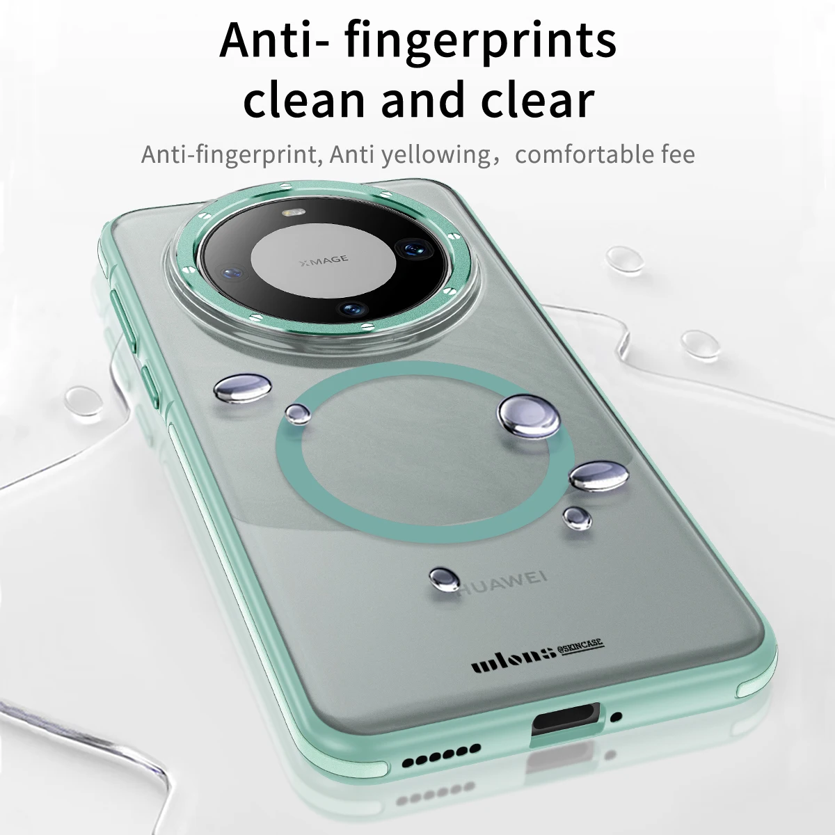 For Huawei Mate 60 Pro+ Splicing Skin Sensation Armor Shockproof Case For Huawei Mate60 Pro Plus Magsafe Hybrid Phone Back Cover