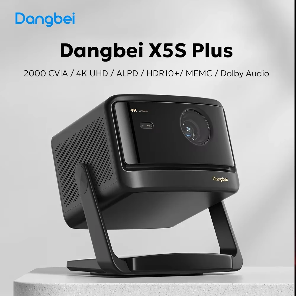 

Новый лазерный проектор Dangbei X5S Plus ALPD 4K 2026 года, 2000 CVIA, Android Smart Home, 200-дюймовый домашний кинотеатр с Dolby Audio, MEMC, HDR, Beam