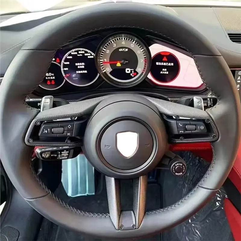 A98M Carbon Fiber Trim Cover For 911 992 Steering Wheel Frame- Carrera Targa Turbo 2022-2024 Accessories