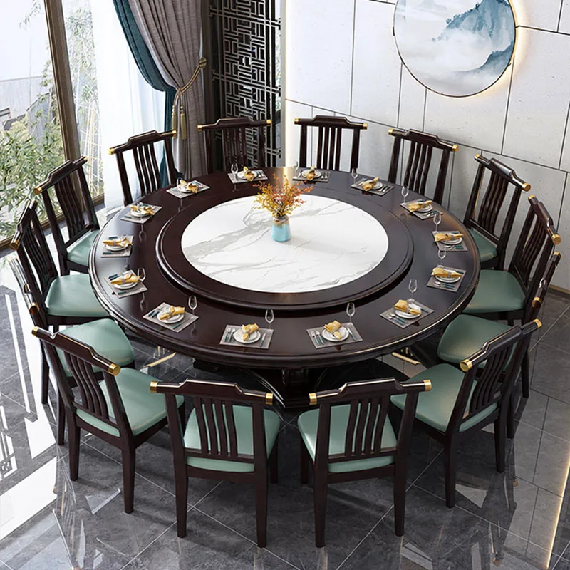 Nordic Round Dining Table Wooden Luxury Restaurant Multifunctional Dining Table Modern Chair Muebles Para Cocina Home Furniture