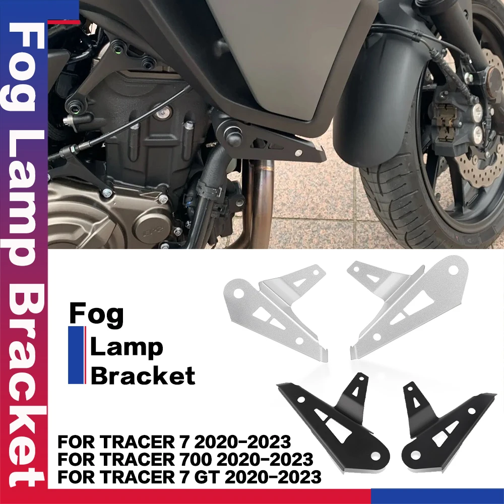 

Motorbike For Yamaha TRACER 700 7 GT 2020-2022 Motorcycle Accessories Fog Lamp Bracket Holder Spot Light Mount Light Brackets