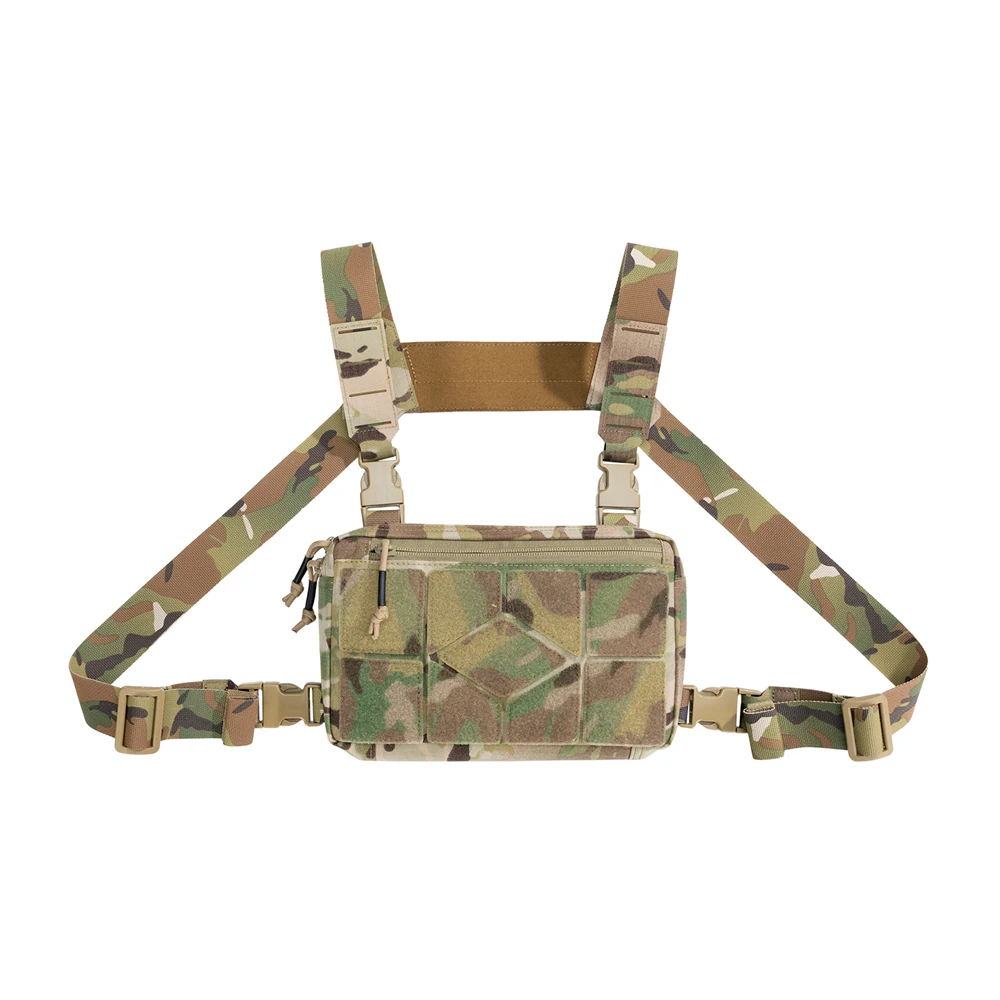 Tatcical Chest Rig Pouch Herren Funktionsweste Tasche Survival Army CAMO Molle System Kit Bag Rucksack Lokomotive Rucksack – Detail 8