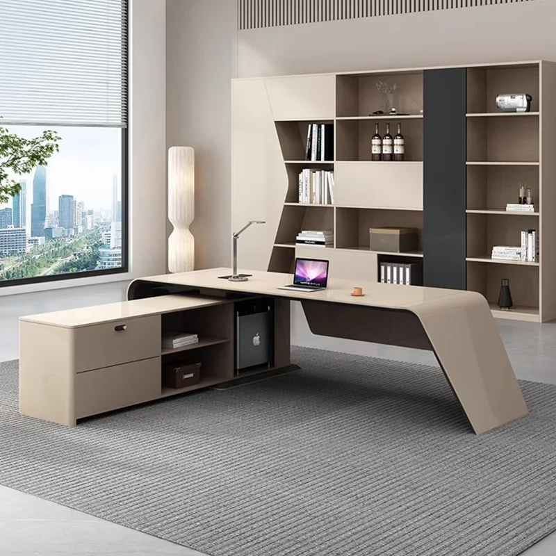 

B Light luxury high-end desk boss desk office desk