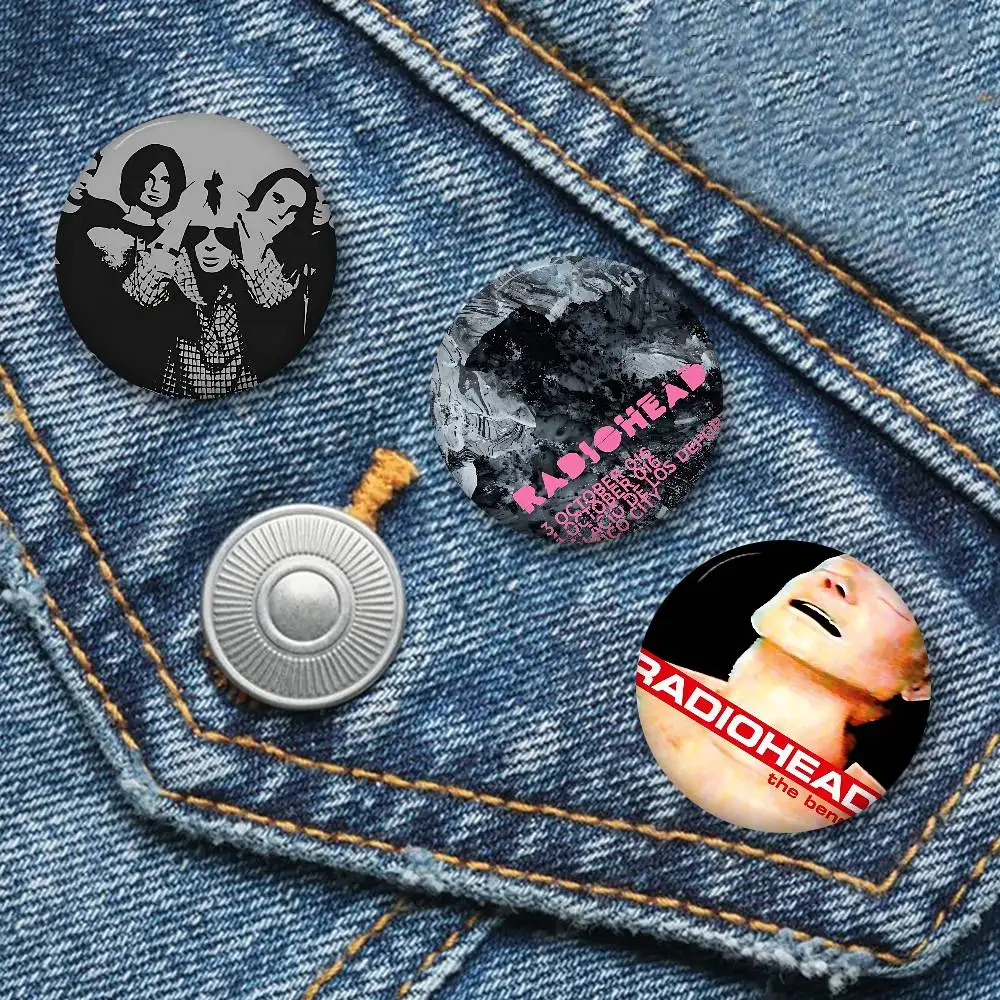 Hot Rock Music Band R-RadioheadS 58mm Animals Funny Brooches Badge Backpack Clothes Gift Accessory