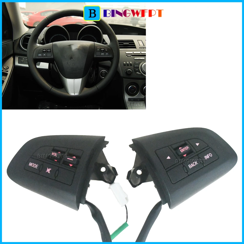 

Original High Quality Button With Backlight For Mazda 3 BL Mazda CX5 CX-7 2011-2015 Steering Wheel Control Switch