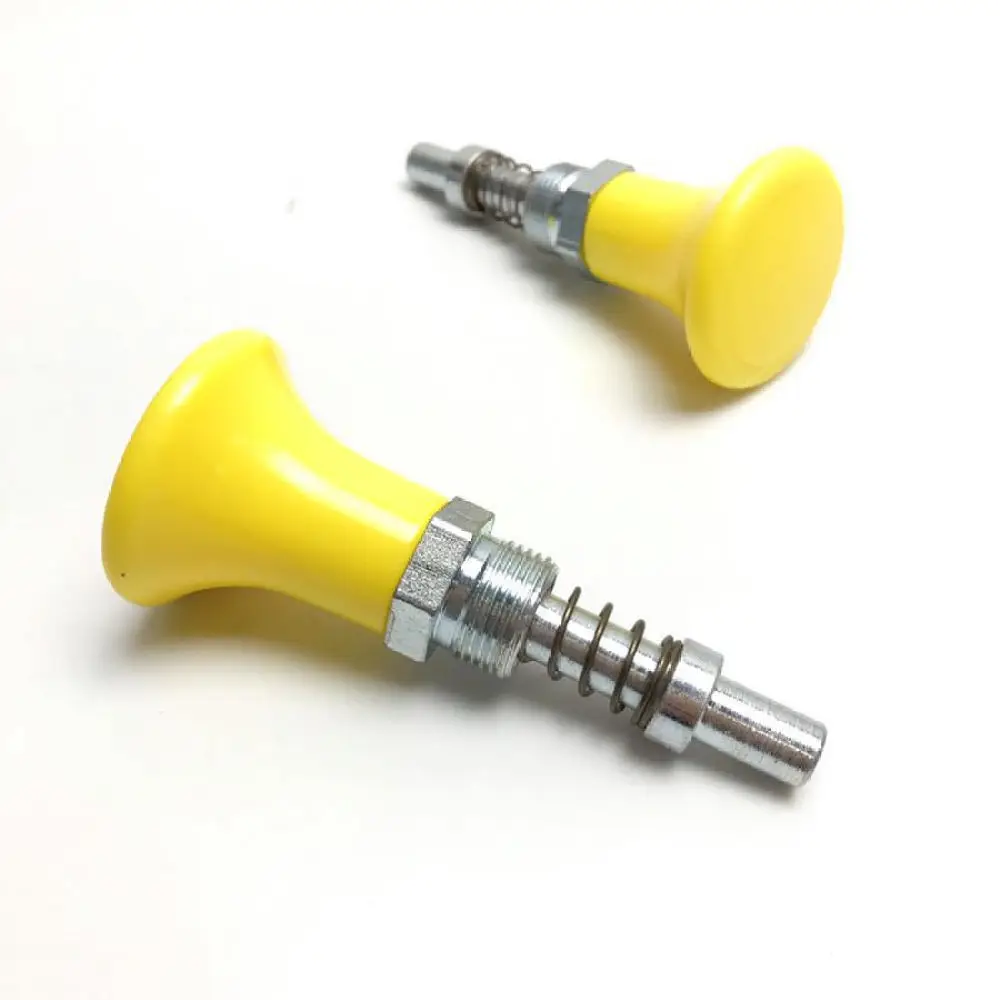 M20 Elastic Pull Pin For Fitness Machine Yellow Knob Quick Release Latch Adjustable Spring Bolt Replacement Spare Part